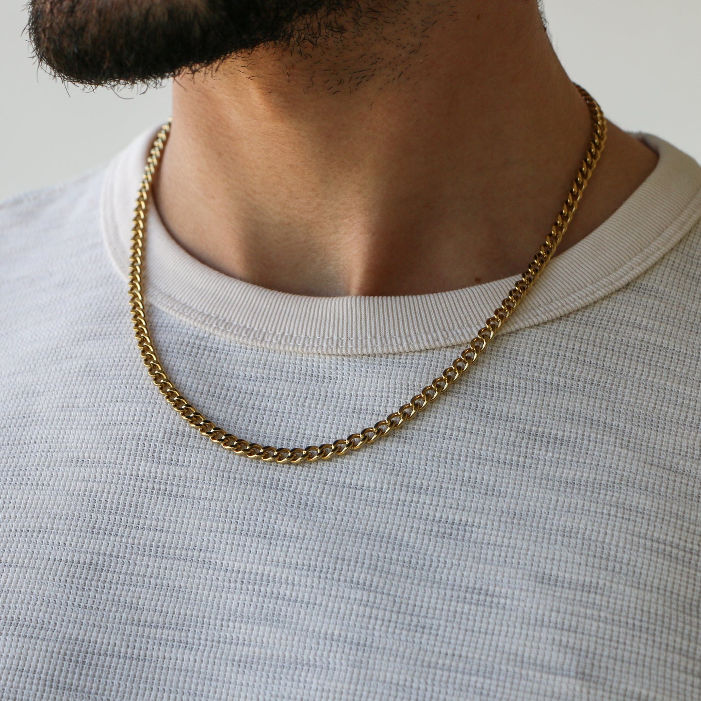 Cadena Cubana 5mm ORO 18K