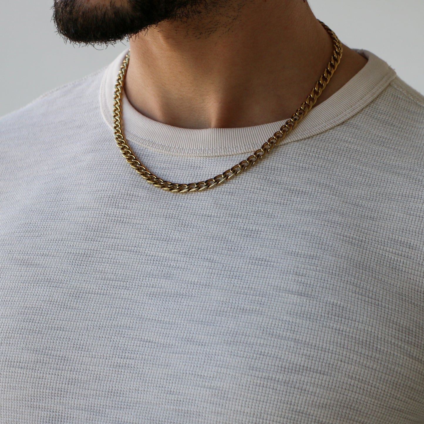 Cadena Cubana 7mm GOLD