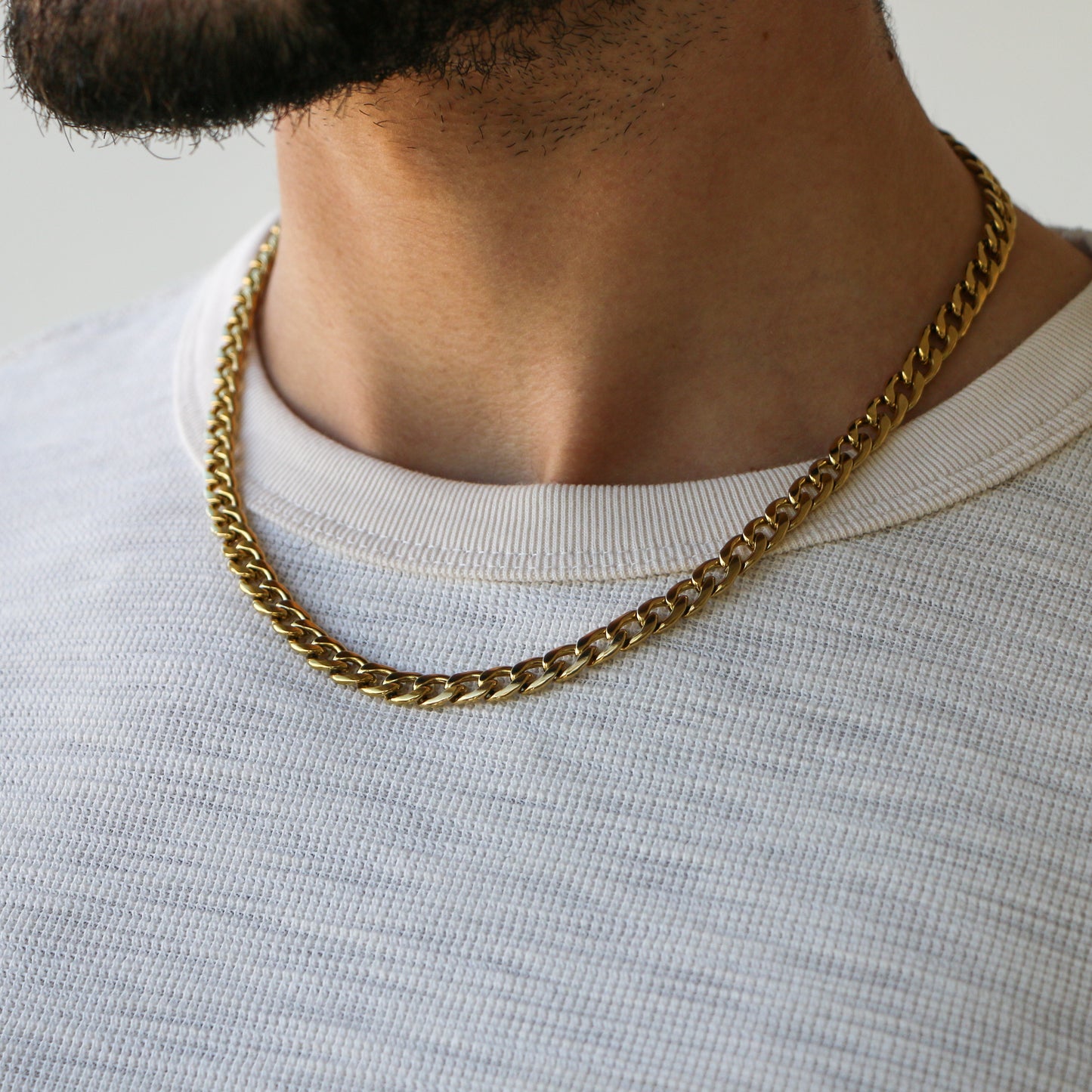 Cadena Cubana 7mm GOLD