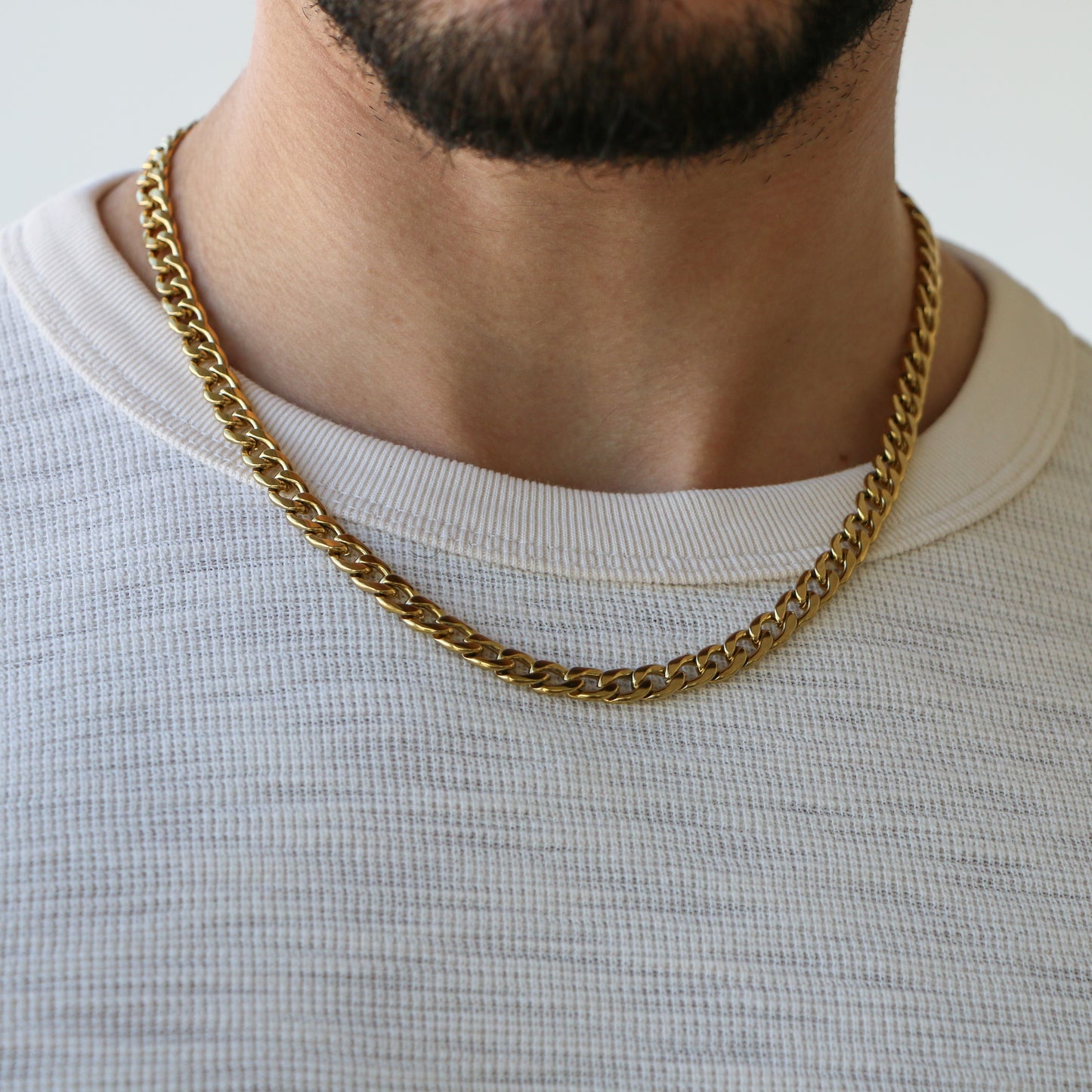 Cadena Cubana 7mm GOLD