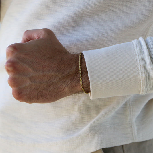 Pulsera Rope 2mm ORO 18K
