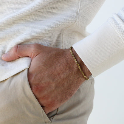 Pulsera Rope 3mm GOLD