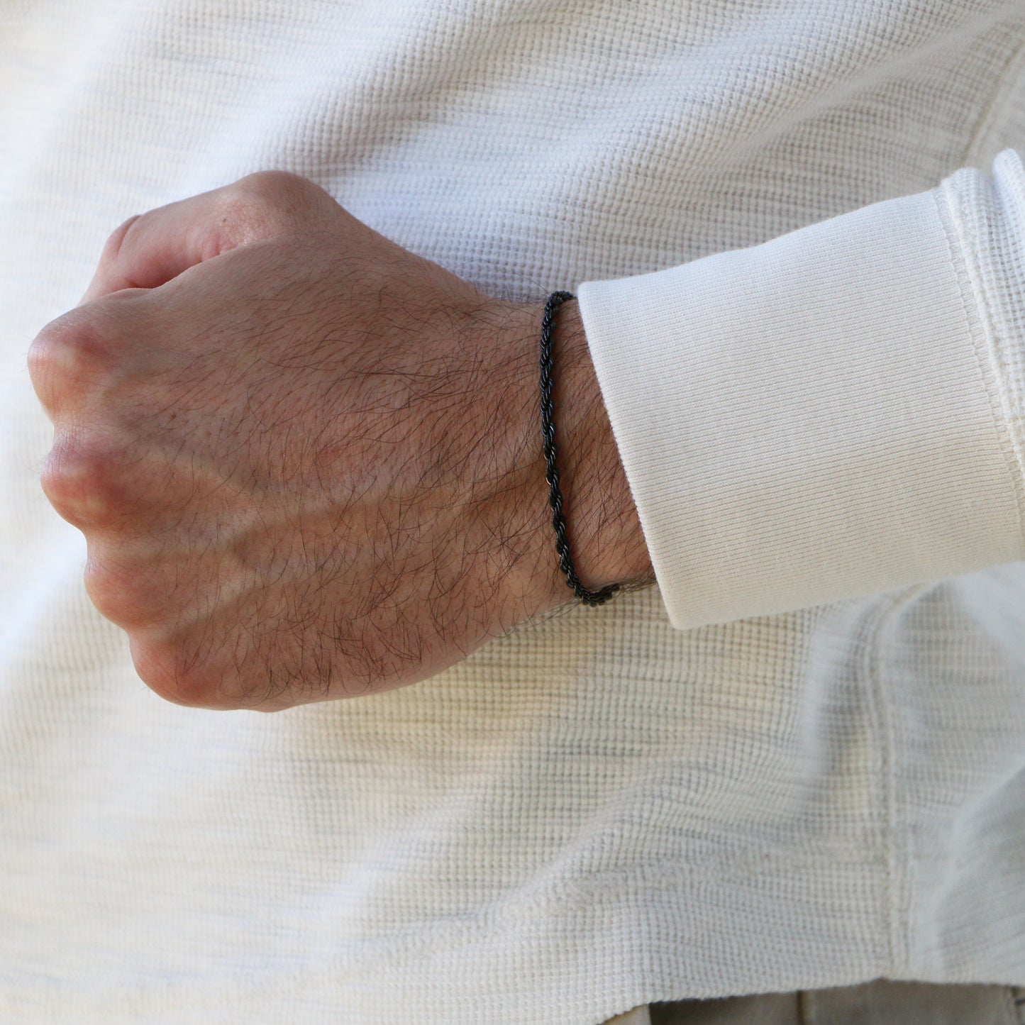 Pulsera Rope 3mm BLACK