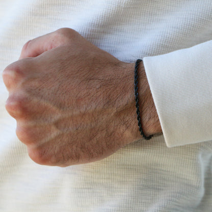 Pulsera Rope 3mm BLACK