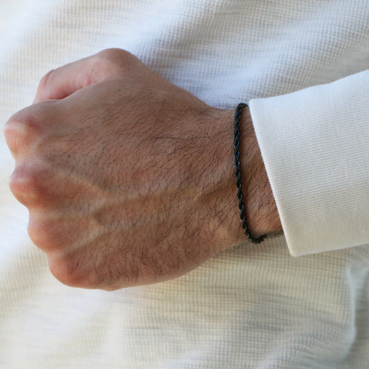 Pulsera Rope 3mm BLACK