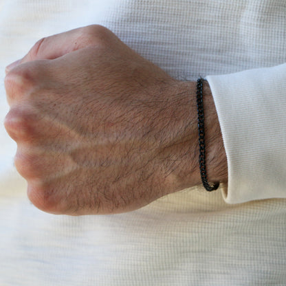 Pulsera Cubana 3,5mm BLACK