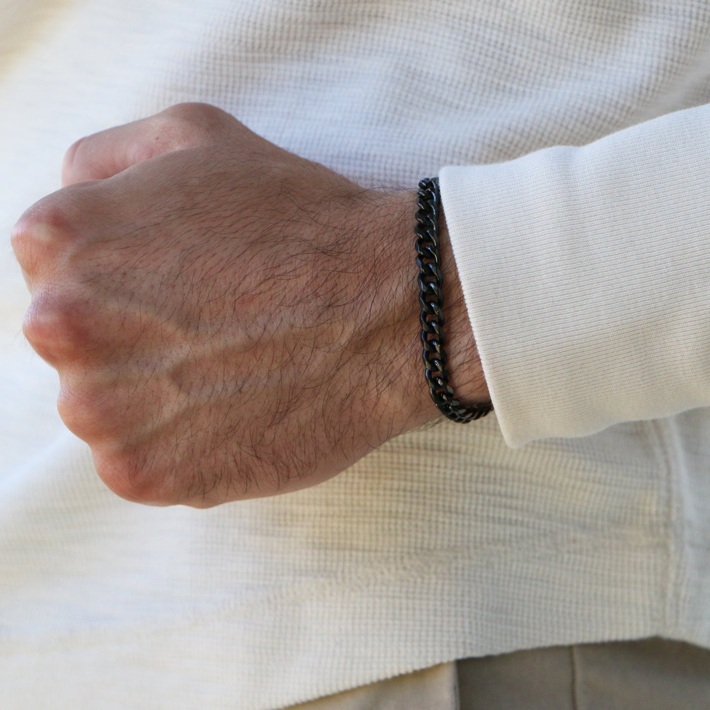 Pulsera Cubana 7mm BLACK