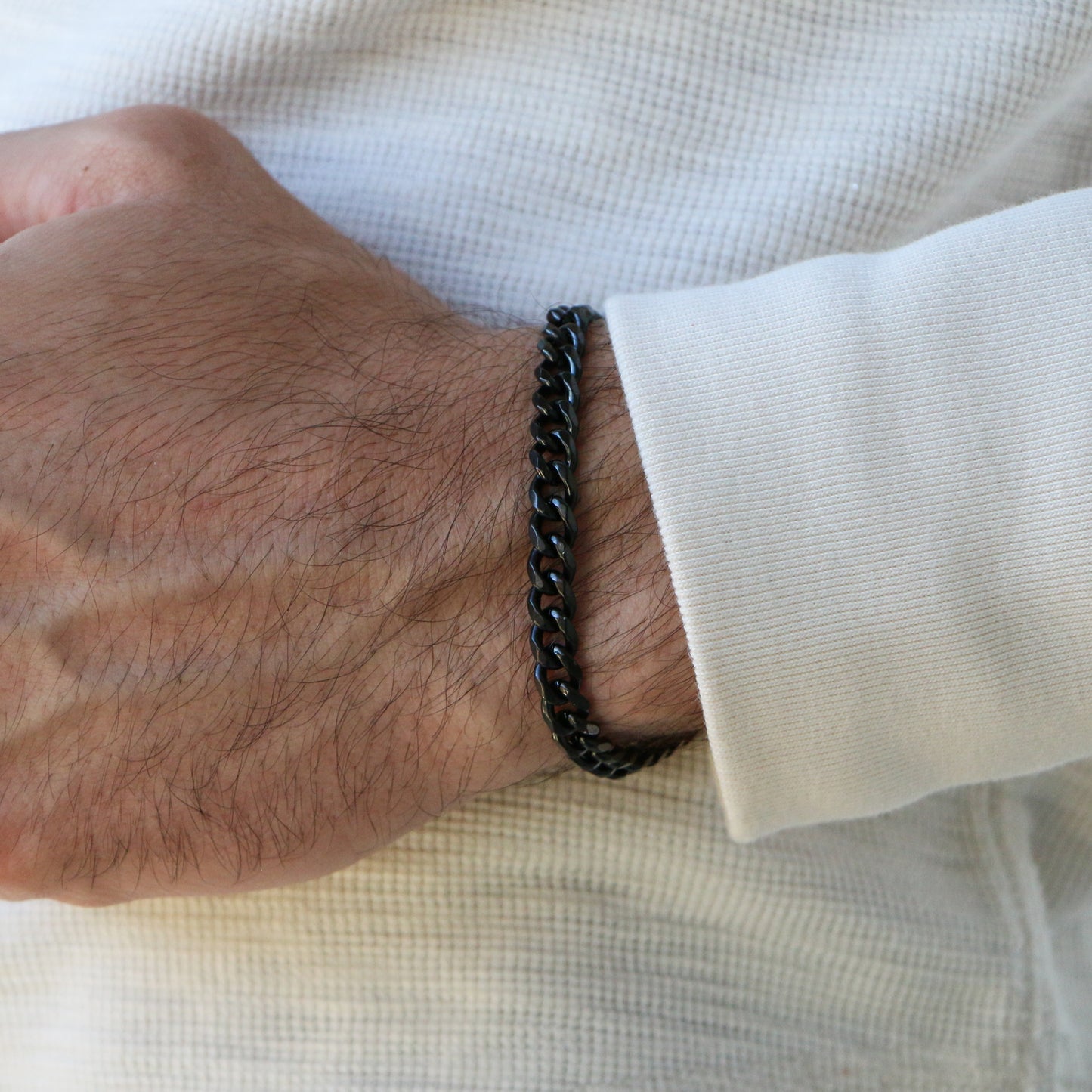 Pulsera Cubana 7mm BLACK