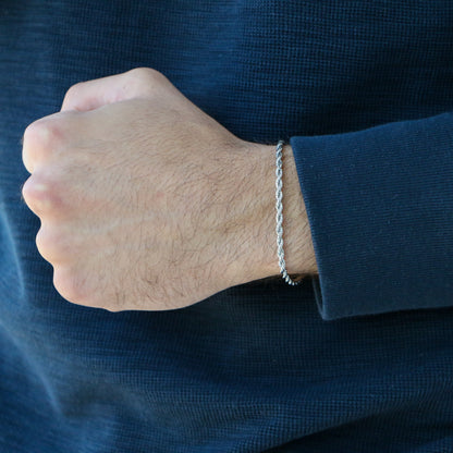 Pulsera Rope 3mm SILVER