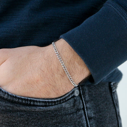 Pulsera Cubana 3,5mm SILVER