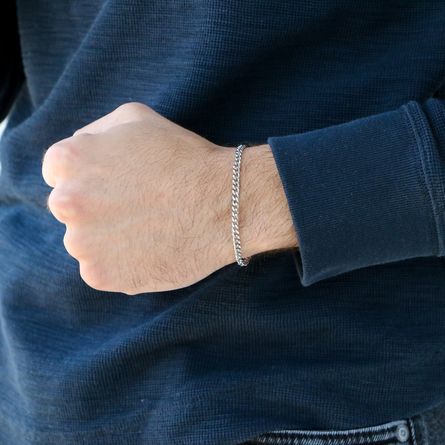 Pulsera Cubana 3,5mm SILVER