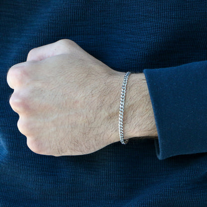Pulsera Cubana 3,5mm SILVER