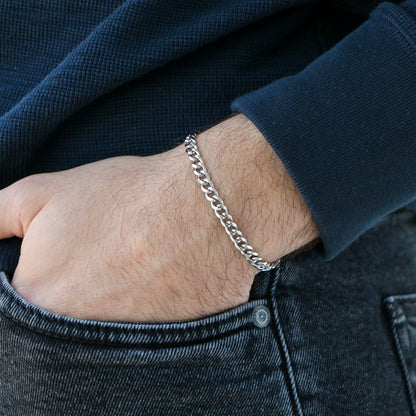 Pulsera Cubana 5mm SILVER