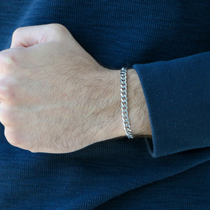 Pulsera Cubana 5mm SILVER