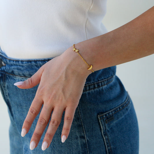 Pulsera con dije Space GOLD