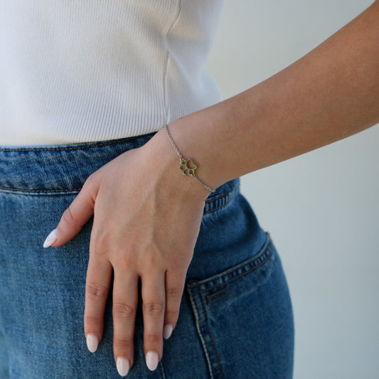 Pulsera con dije Paw SILVER