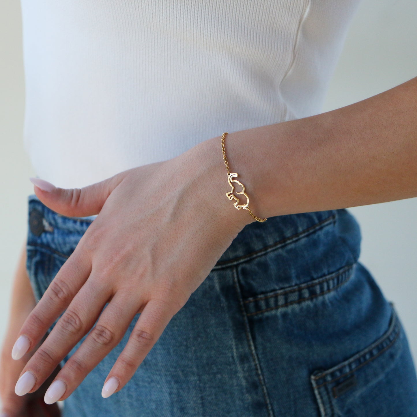 Pulsera con dije Elephant GOLD