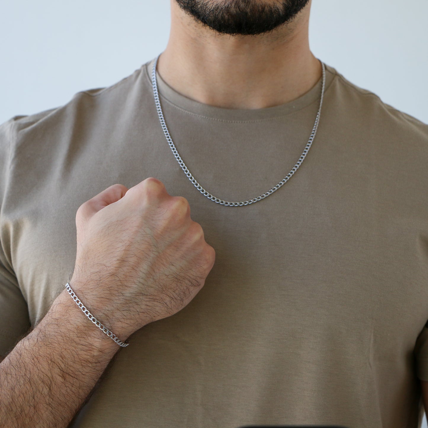 Set Cubana 3mm SILVER