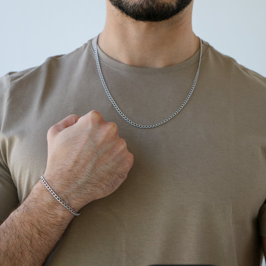 Set Cubana 3mm SILVER