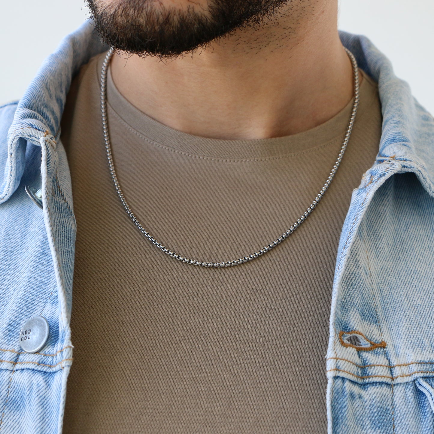 Cadena Box 3mm SILVER