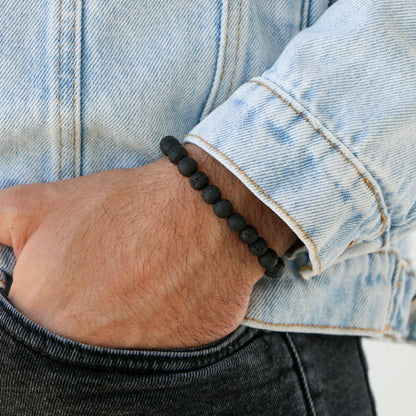 Pulsera minimalista LAVA ROCKS