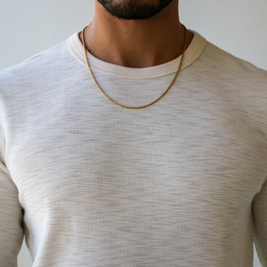 Cadena Rope 2mm ORO 18K