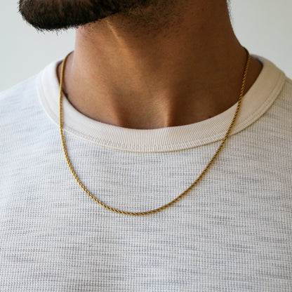 Cadena Rope 2mm ORO 18K