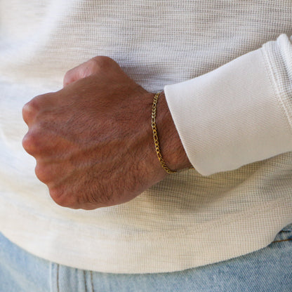 Pulsera Fígaro 2,5mm ORO 18K