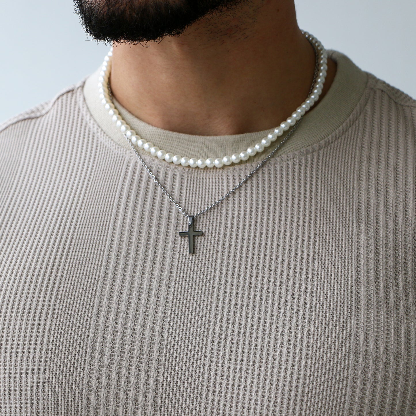 Combo Perlas 6 mm Cruz