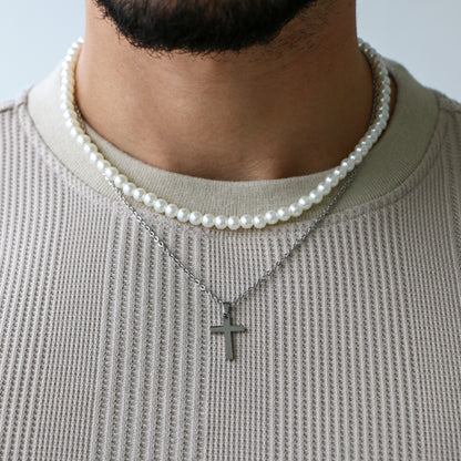 Combo Perlas 6 mm Cruz
