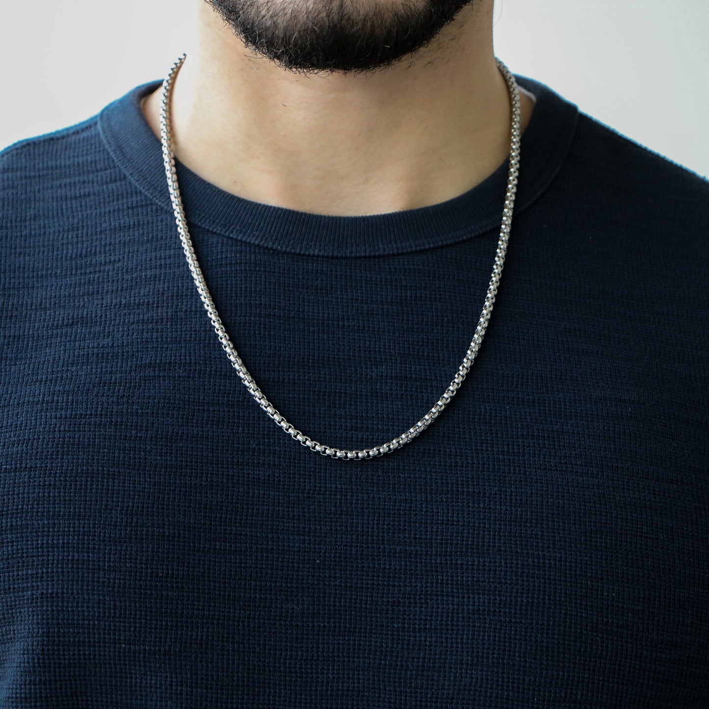 Cadena Box 4mm SILVER