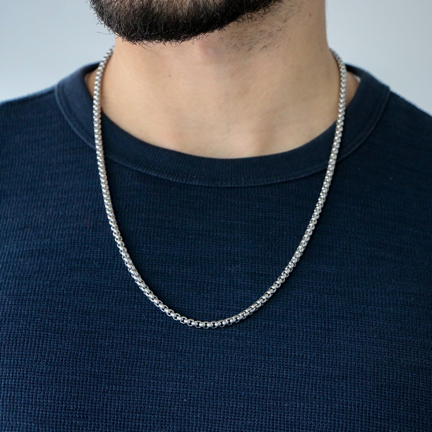 Cadena Box 4mm SILVER