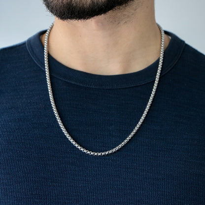 Cadena Box 4mm SILVER