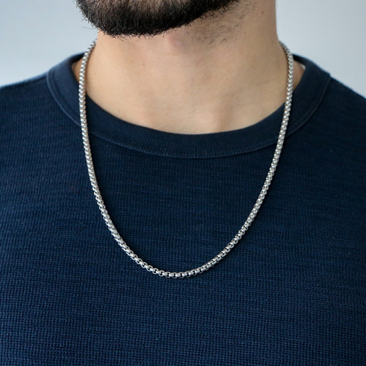 Cadena Box 4mm SILVER
