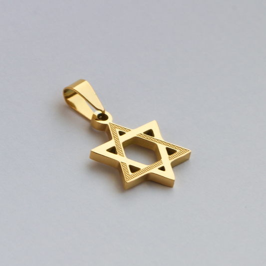 Cadena Box con Estrella De David GOLD