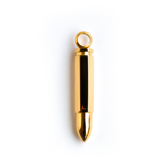 Cadena Box con Dije Bullet GOLD