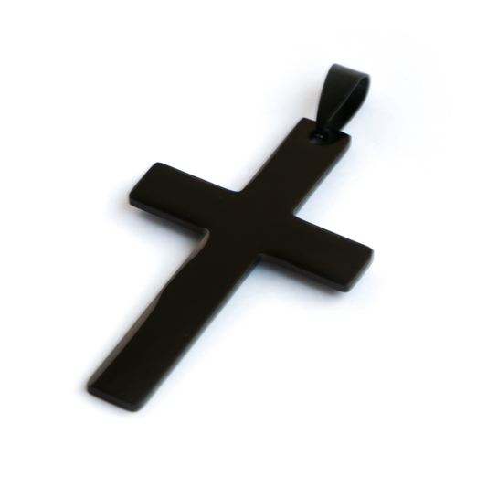 Cadena Box con Cruz (Grande) BLACK
