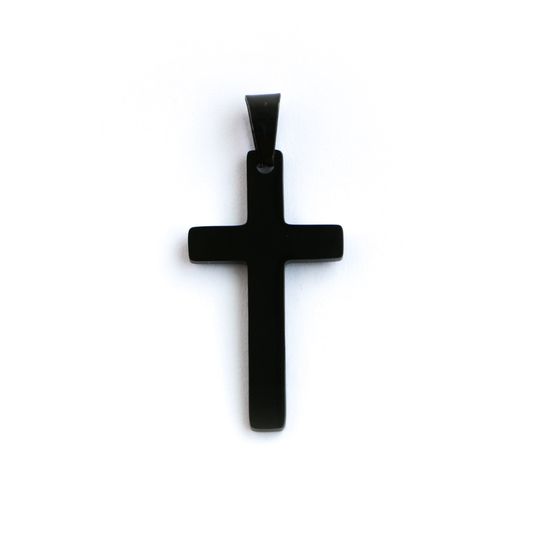 Cadena con Cruz (Mediana) BLACK